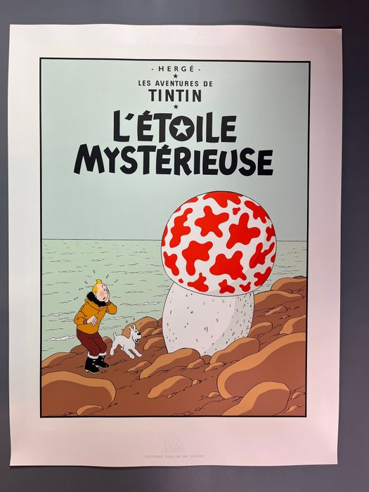 Hergé - 1 Silkscreen - Tintin - Sérigraphie Escale - L'étoile mystérieuse - 1986