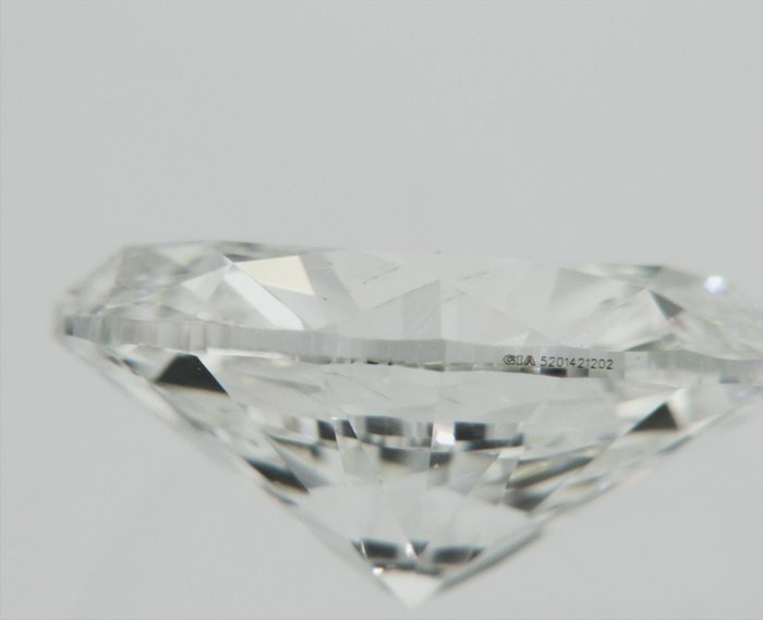 1 pcs Diamant  (Natur)  - 1.00 ct - Oval - H - VVS1 - Gemological Institute of America (GIA) - n125