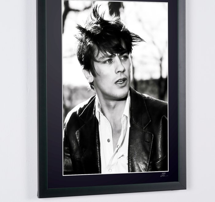 Alain Delon 1969 - Fine Art Photography - Luxury Wooden Framed 70X50 cm - Limited Edition Nr 02 of 30 - Serial ID 17286 - Original Certificate (COA), Hologram Logo Editor and QR Code - 100% New items.