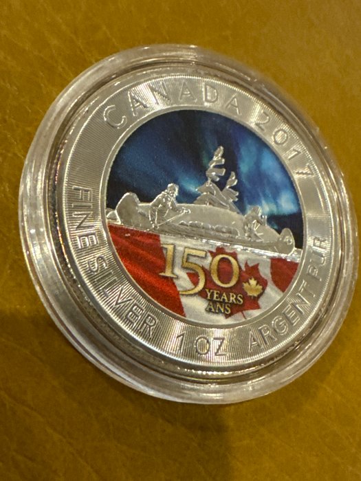 Canada. 5 Dollars 2017 '150 Jahre Voyageur', 1 Oz (.999)  (Ingen mindstepris)