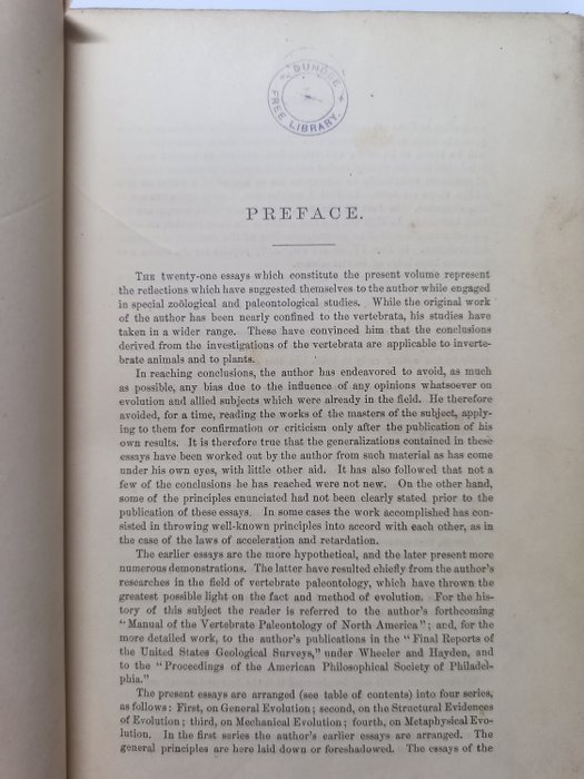 Edward Drinker Cope - The Origin of the Fittest: Essays on Evolution - 1887