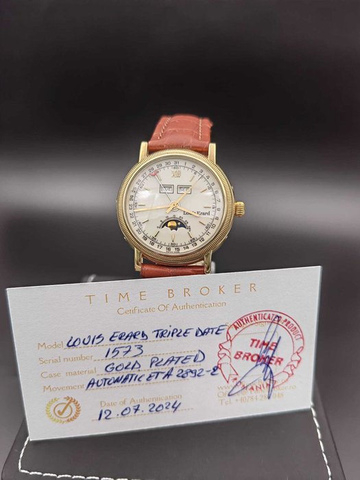 Louis Erard - Triple Date MoonPhase - LO 336 - Ingen mindstepris - Mænd - 1980-1989