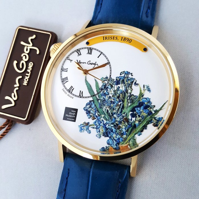 van Gogh - Swiss Made - Official - Irises - 1890 Edition - 18K Gold - Ingen mindstepris - Mænd - Ny