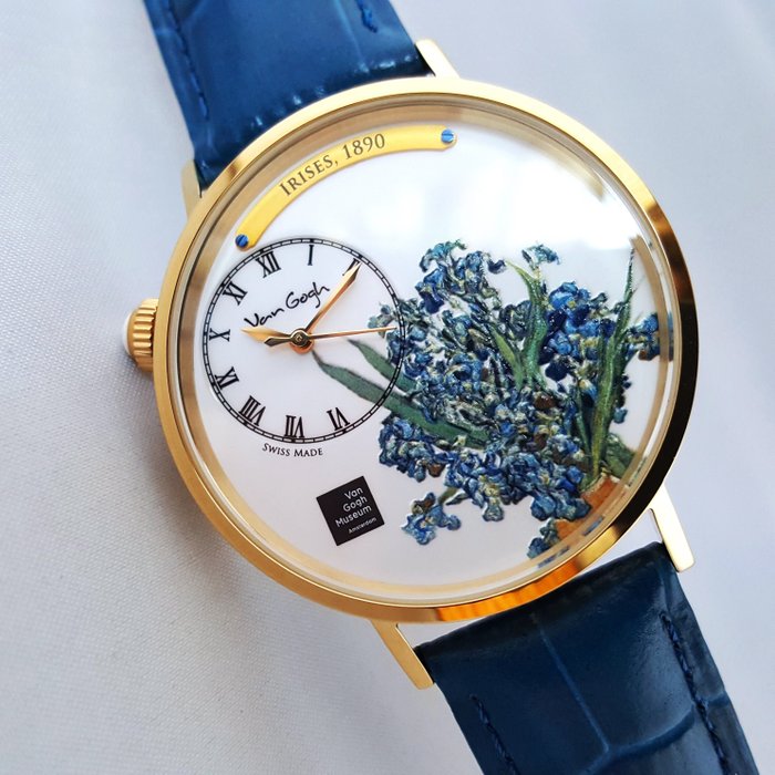 van Gogh - Swiss Made - Official - Irises - 1890 Edition - 18K Gold - Ingen mindstepris - Mænd - Ny