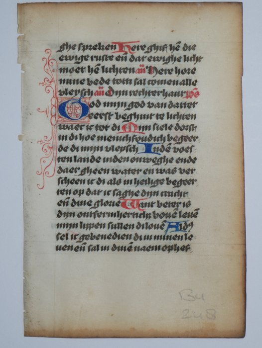 Manuscript - Illuminated Book of Hours page from Delft - 1440