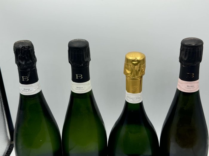 Franck Bonville, Blanc de Blancs "Les Belles Voyes" 2013  Rosé   Brut x2 - Champagne Grand Cru - 4 Flasker (0,75 L)