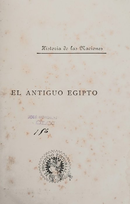 Dr.George Rawlinson - Historia de las Naciones Egipto - 1891