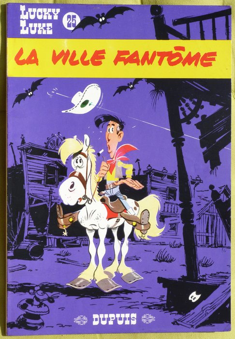 Lucky Luke T25 - La Ville fantôme - B - 1 Album - Første udgave - 1965