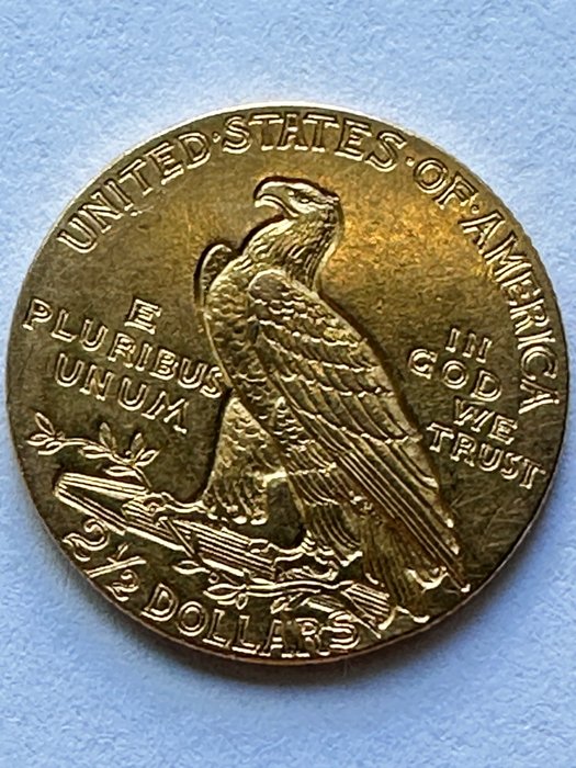 Förenta staterna Indian Head Gold $2-1/2 Quarter Eagle 1909