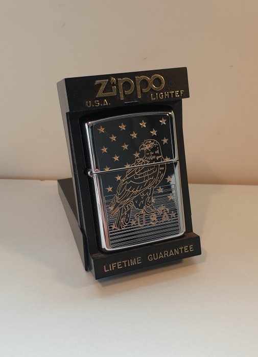 Zippo - Lighter - Forgyldt sølv, Forsølvet