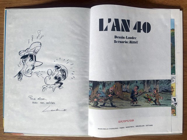 Les Meilleurs Récits du Journal de Spirou T10 - L'An 40 + dédicace - C - 1 Album - Første udgave - 1985