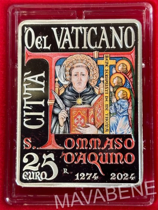 Vatikanstaten. 25 Euro 2024 "San Tommaso d'Aquino" Proof