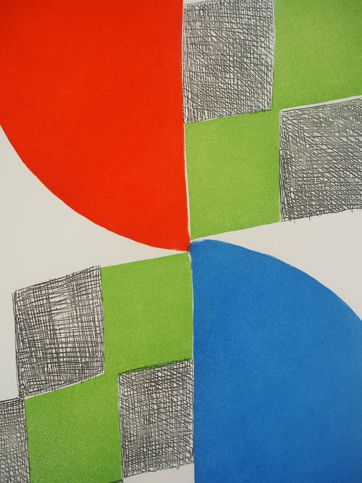 Sonia Delaunay (1885-1979) - Composition abstraite : Danse, rythme sans fin