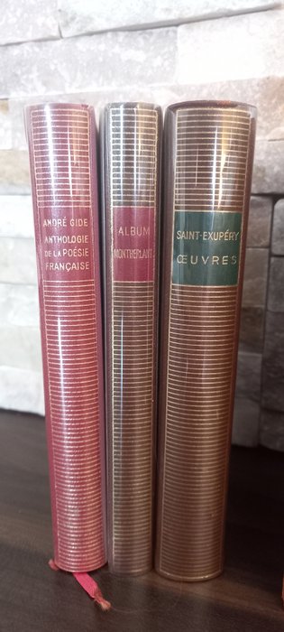 Saint-Exupéry, Gide, Bible, Péguy, e.a. - Lot de 9 volumes La Pléiade - 1949