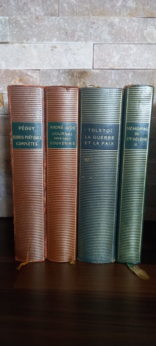 Saint-Exupéry, Gide, Bible, Péguy, e.a. - Lot de 9 volumes La Pléiade - 1949