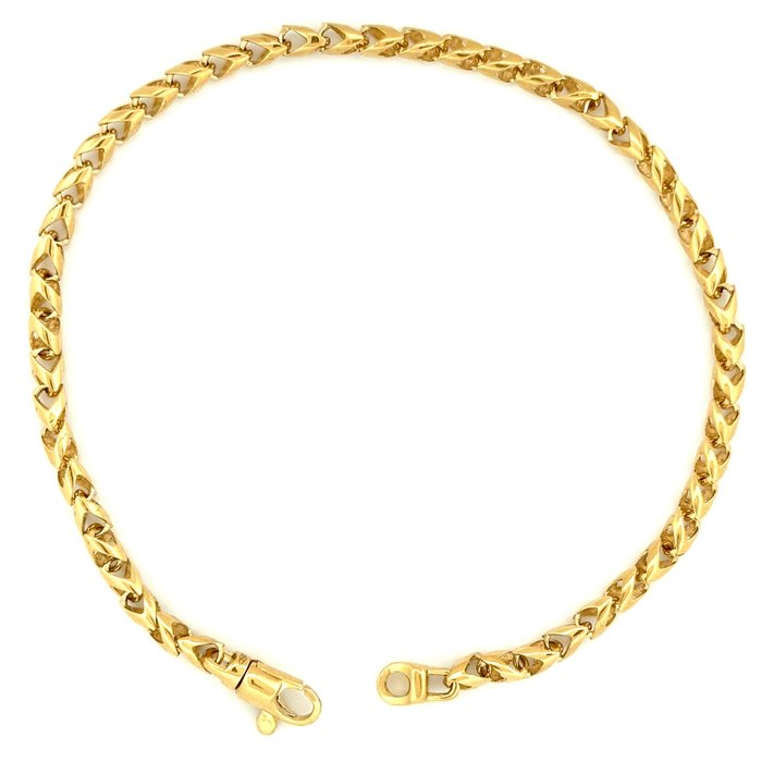 Raika - Armbånd - Solid bracelet - 7.1 g - 18 kraat Gulguld