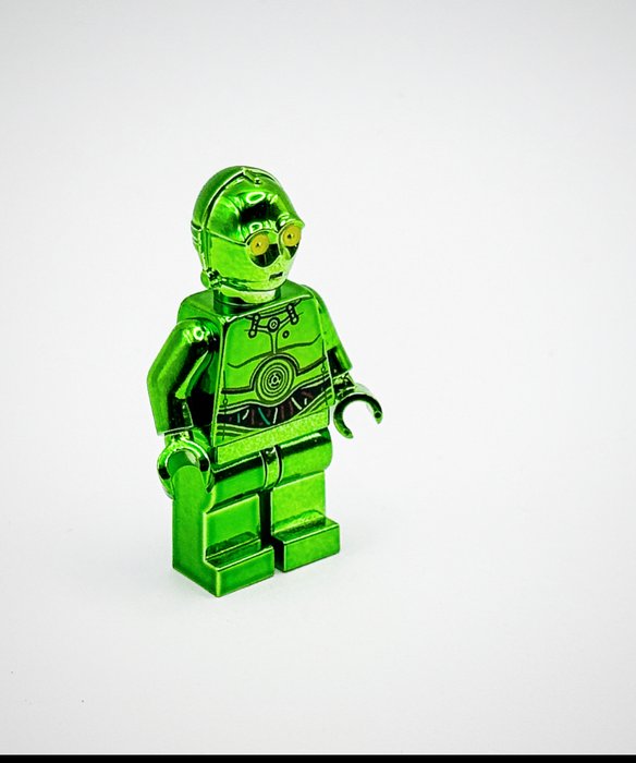 Lego - Star Wars - Chrome Green Plated  C-3PO Mini Figure Star Wars New!! - Danmark