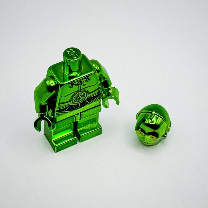 Lego - Star Wars - Chrome Green Plated  C-3PO Mini Figure Star Wars New!! - Danmark