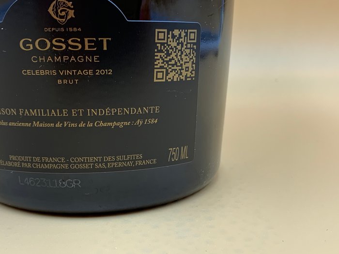 2012 Gosset, Célébris - Champagne Brut - 1 Flaske (0,75L)