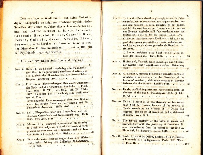 Johann Baptist Friedreich - Psychiatrische Literatur im 19. Jahrhundert - 1842