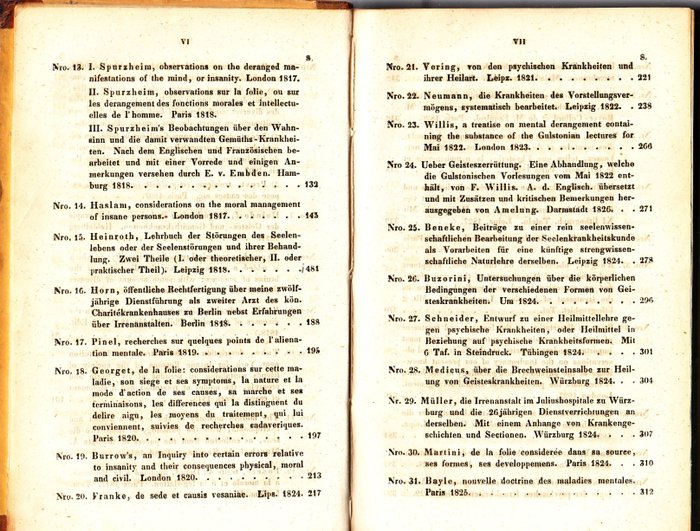 Johann Baptist Friedreich - Psychiatrische Literatur im 19. Jahrhundert - 1842