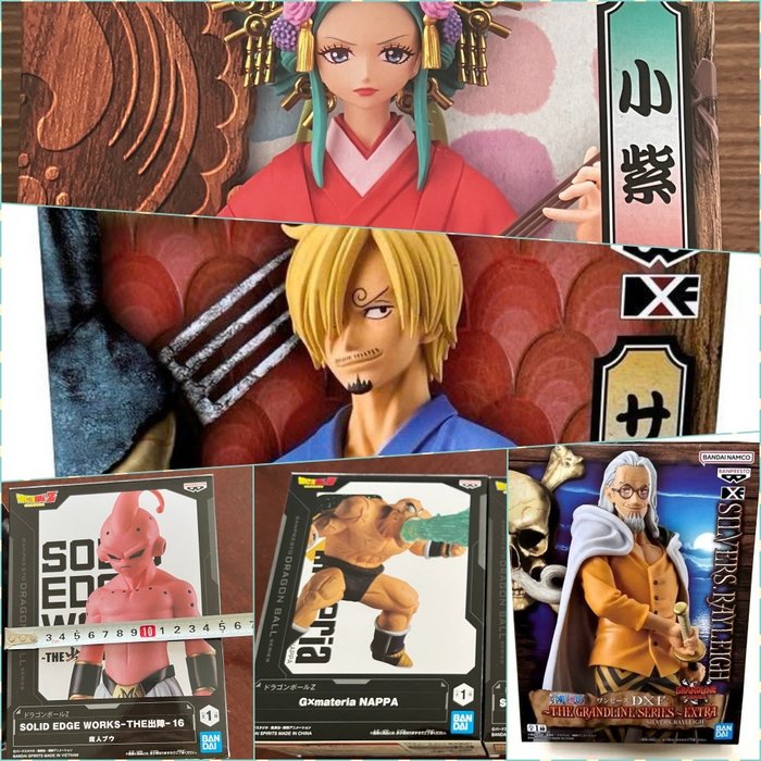 bandai - Figur - One Piece DRAGON BALL Figures 5 Figures - Plast