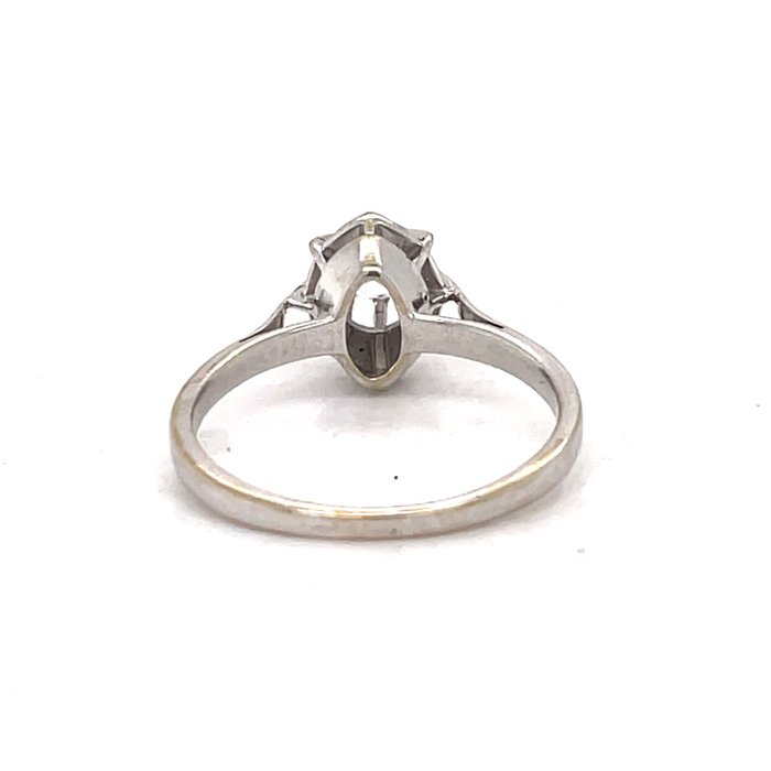 Forlovelsesring - 18 kraat Hvidguld Diamant (Natur)