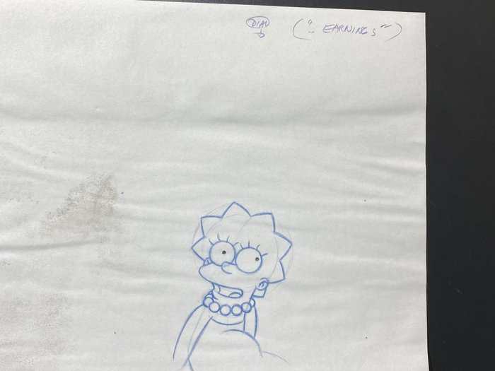 The Simpsons - 1 Original animationstegning af Lisa Simpson