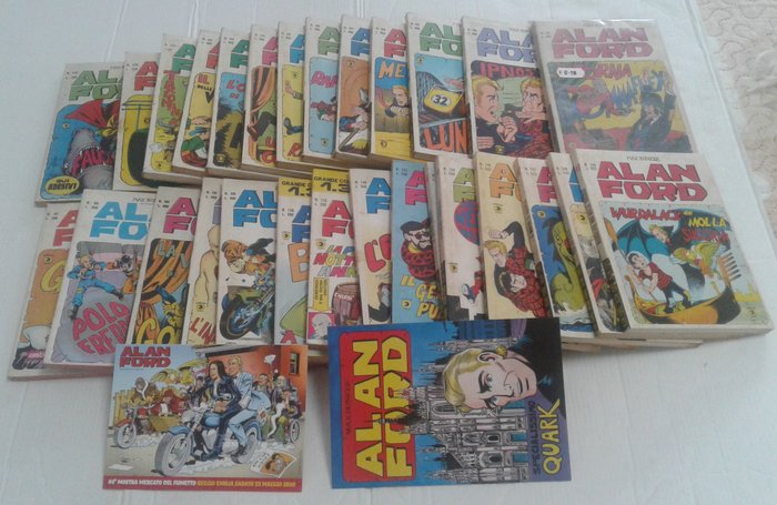 Alan Ford - Fascia 119/149 + due gadget - 30 Comic - Første udgave - 1992