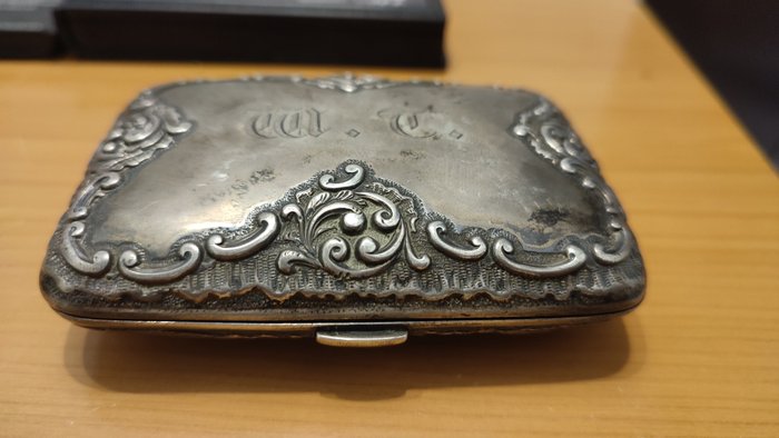 H.Matthews - Cigaretæske - Antique Precious Cigaret Case - Smykkeskrin - Ringholder i dateret 925 Sterling Sølv - .925 sølv - Birmingham