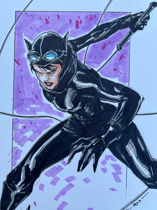 Molenaar, Romano - 1 Original drawing - Catwoman from Batman stories - 2013