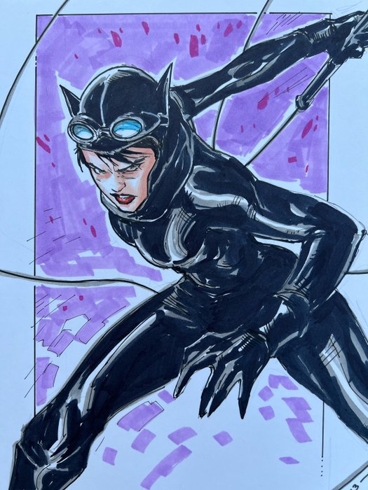 Molenaar, Romano - 1 Original drawing - Catwoman from Batman stories - 2013