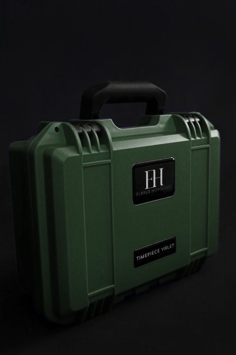 Indestructible Watch Suitcase for 10 Watches - Military Green - Original Elbrus Horology Timepiece