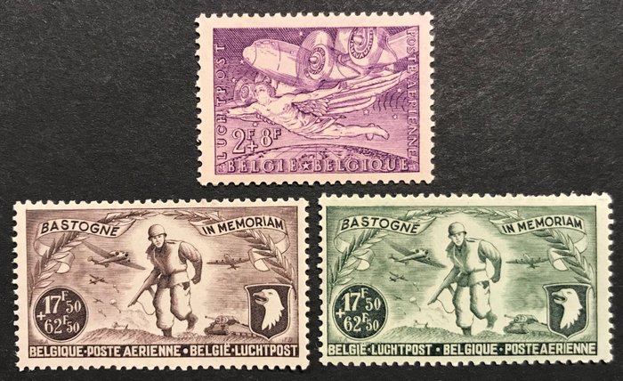 Belgien 1930/1958 - Luftpoststempler - Komplet kategori - Alle numre - POST FRIS - PA1/PA35