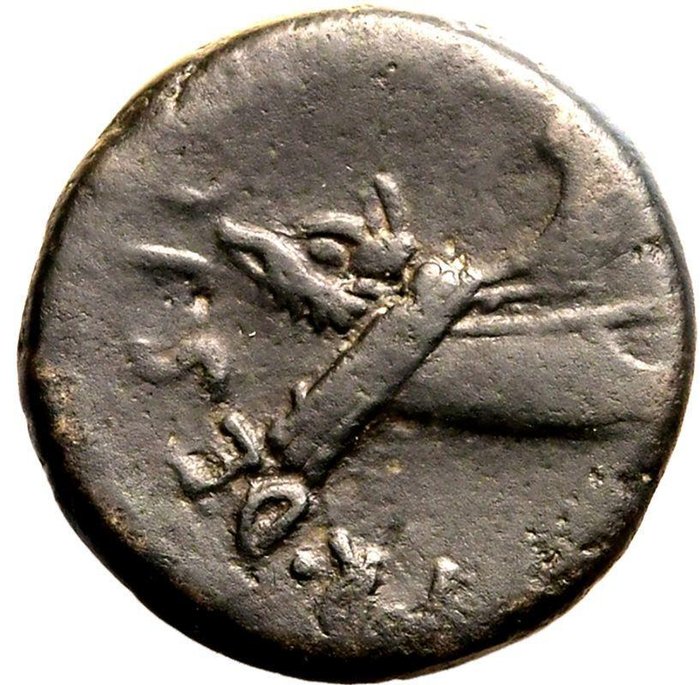 Romerriget (Provinsielt). Mark Antony. Semis Very Rare