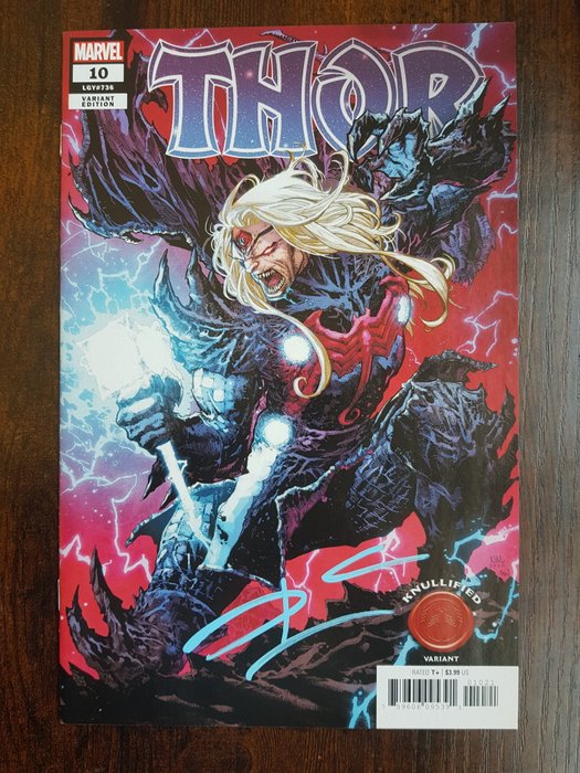 Thor #10 "Lashley Knullified Variant" - Signed by creator Donny Cates ! With COA ! - 1 Signed comic - Første udgave/2020