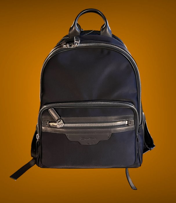 Santoni - SANTONI Black Backpack 115000€ - Rygsæk