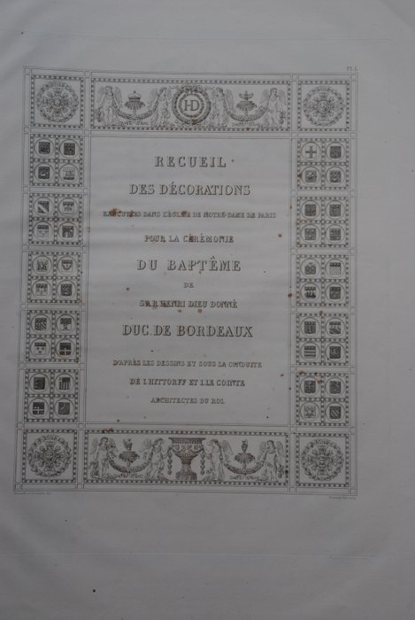 [Livre de fêtes] - Description des Cérémonies et des Fêtes - 1827