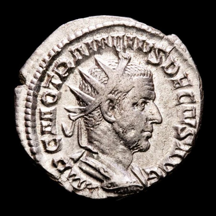 Romarriket. Trajan Decius (AD 249-251). Antoninianus Minted in Rome. PANNONIAE, The two Pannoniae  (Ingen mindstepris)