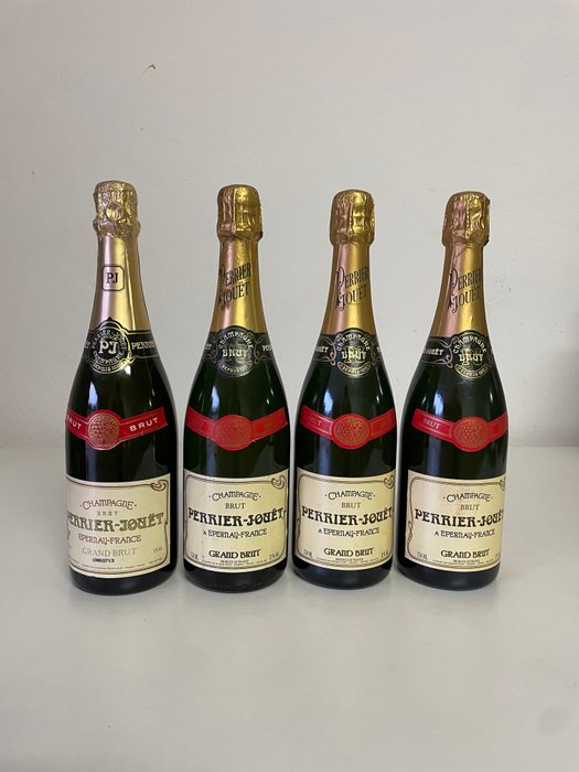 Perrier-Jouët, Grand brut - Champagne - 4 Flaske (0,75L)