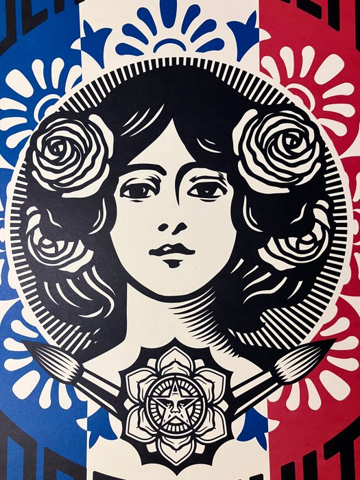 Shepard Fairey (OBEY) (1970) - OBEY Liberté Egalité Fraternité + Ukraine Print Bonus