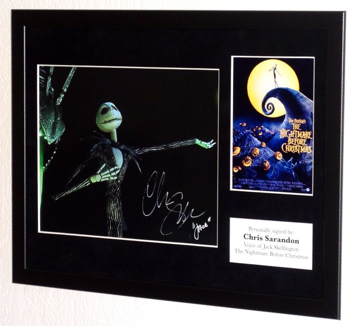 The Nightmare before Christmas - Chris Sarandon (Voice of Jack Skellington) Premium Framed, signed, Certificate of Authenticity