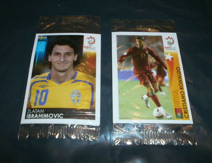 Panini - Nestlé - EC Euro 2008 - 11 sealed promo packs with 3 unnumbered stickers each - Mixed collection