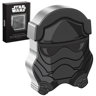 Niue. 2 Dollars 2022 STAR WARS - Gesichter der Ersten Ordnung (4.) - TIE Fighter Pilot, 1 Oz (.999)