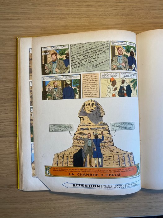 Blake  Mortimer T3 - Le Mystère de la Grande Pyramide 1 - C - 1 Album - Genoptryk - 1959