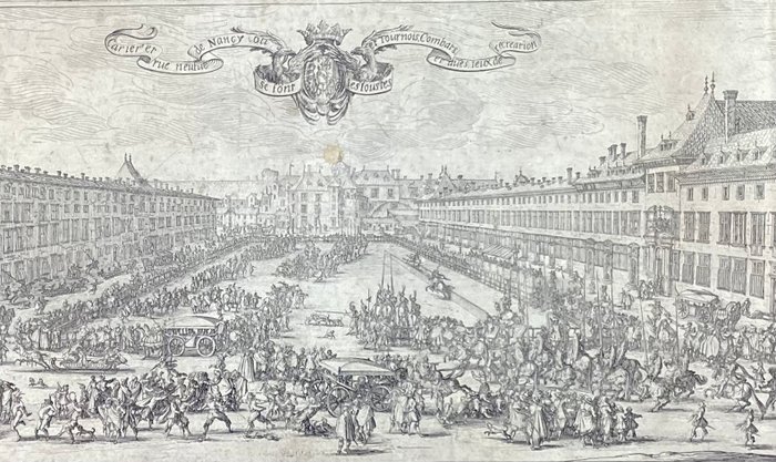 Jacques Callot (1592-1635) - La Carrière in Nancy - originale in I stato