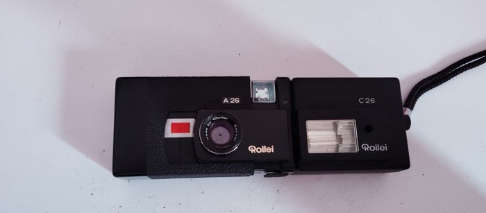 Rollei A26 met Sonnar 3,5/40mm + C26 flash | Analogt kamera