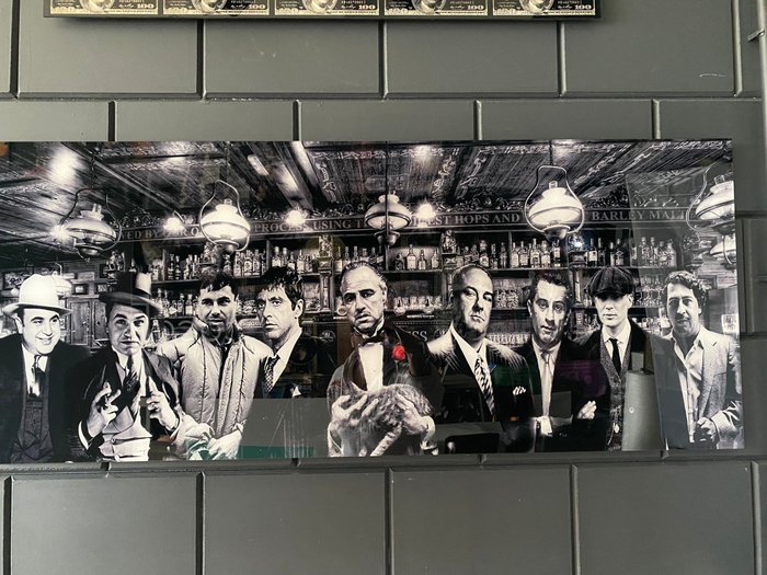 Mike Blackarts - Mafia bosses plexiglass artwork