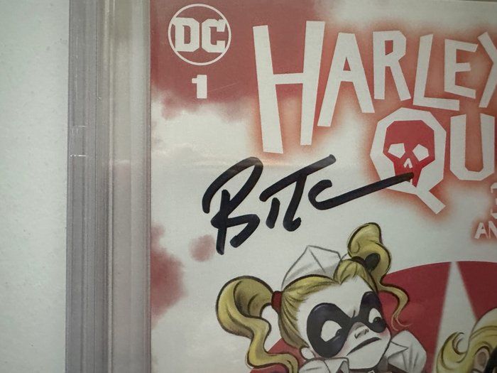 Harley Quinn 30th Anniversary Special #1 - Paul Dini Variant "A" Variant - Signed By Bruce Timm, Amy Mebberson, Paul Dini - Signature Series CBCS Graded 9.6 - Extremely High Grade!! - White Pages!! - 1 Graded comic - Første udgave - 2022