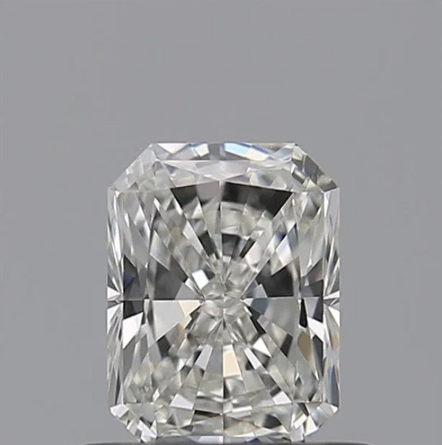 1 pcs Diamant  (Natur)  - 057 ct - Radiant - H - VVS1 - Gemological Institute of America (GIA) - *EX*